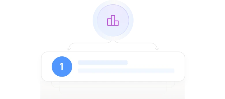 Illustration showing local search ranking monitoring across geographic locations