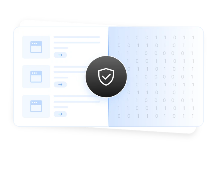 Illustration showing ad redirect and landing page verification