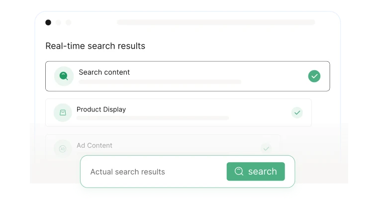 Illustration showing local market view across search results, listings, ads, and public feedback